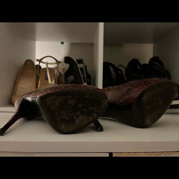 Python open toe pumps by Stuart Weizmann size 36.5 - Picture 3 of 4